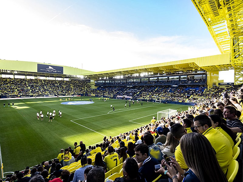 Arenabild över Estadio de la Cerámica