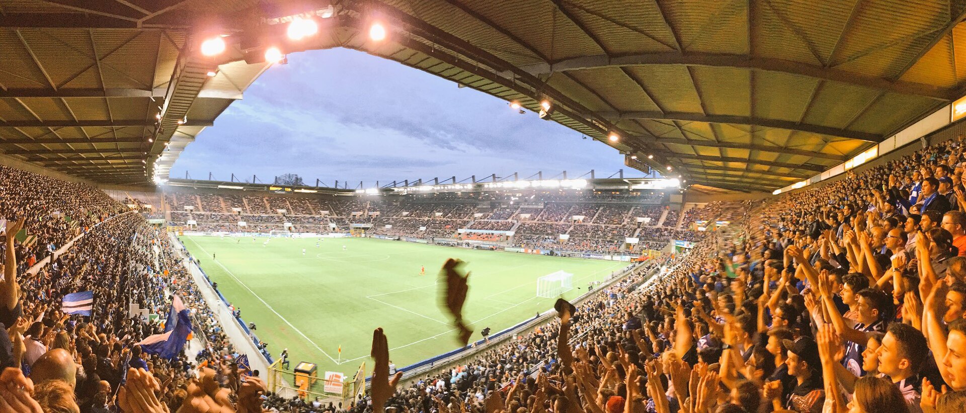 Arenabild över Stade de la Meinau