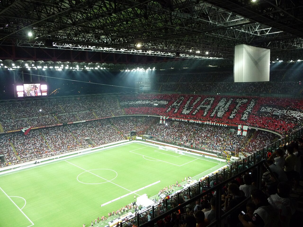 Arenabild över San Siro