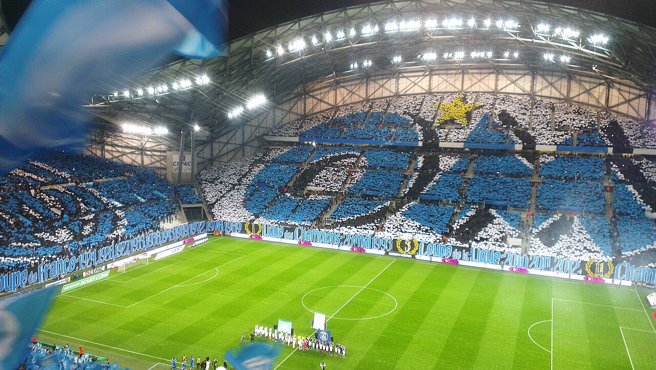 Arenabild över Stade Vélodrome