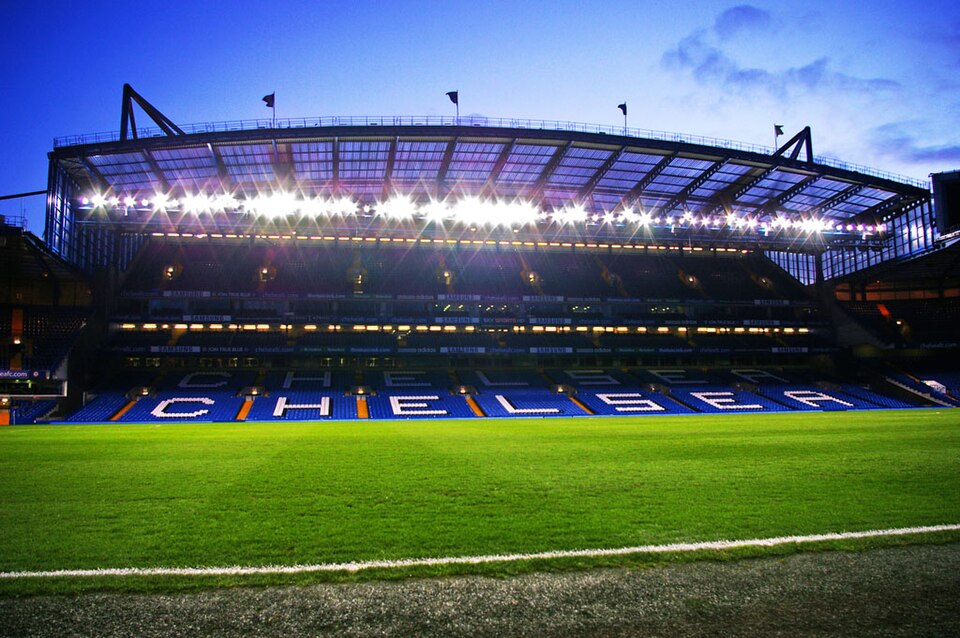 Arenabild över Stamford Bridge